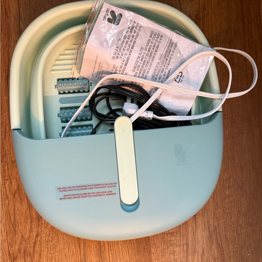 Mint Green Foot Spa with Accessories